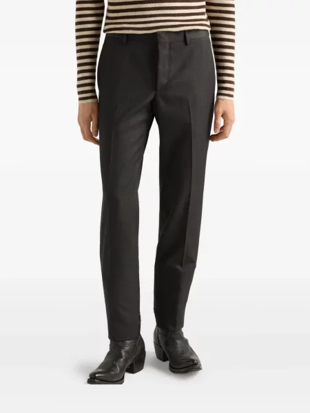 Pantaloni Prada de lână gri