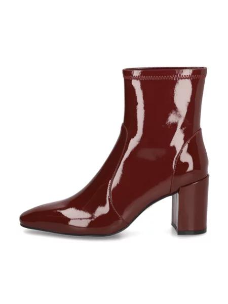 Maroon stiletto boots červené