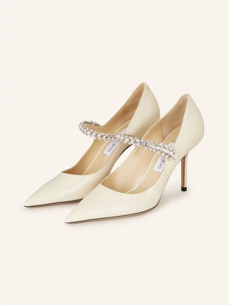 Lodičky Jimmy Choo s otevřenou patou s kamínky