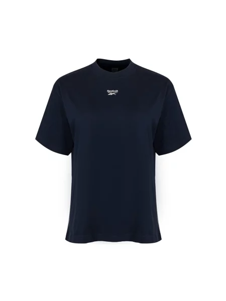 Trčanje grafički majica Reebok Sport kratki rukavi plava