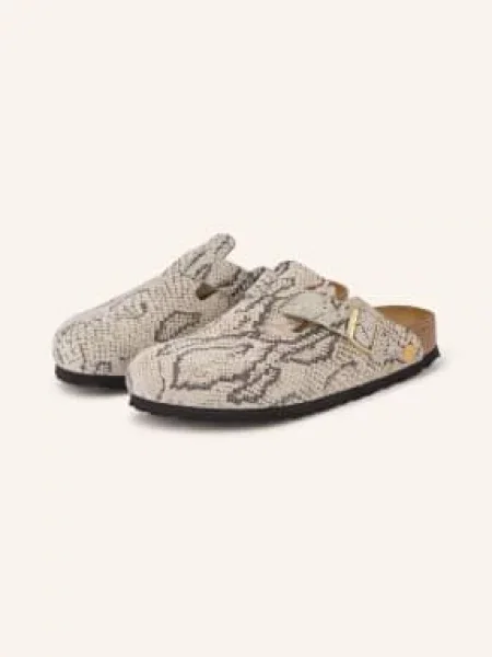 Tenisky Birkenstock s hadím vzorem s autogramem šedé