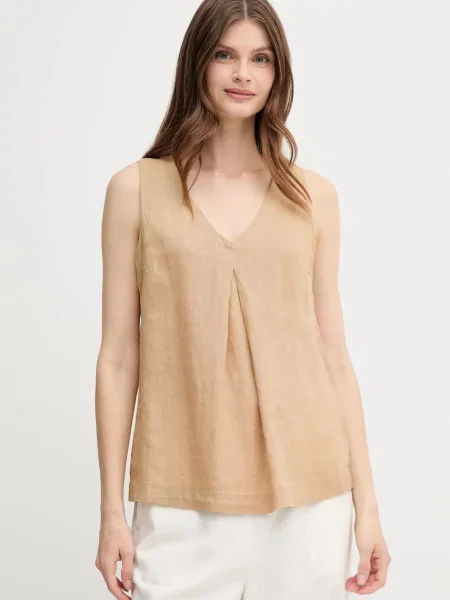 United Colors of Benetton Lanena bluza bež