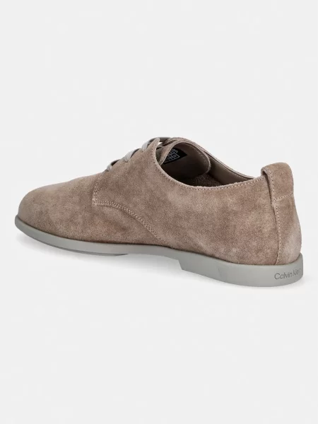 Velúr derby cipő Calvin Klein bézs