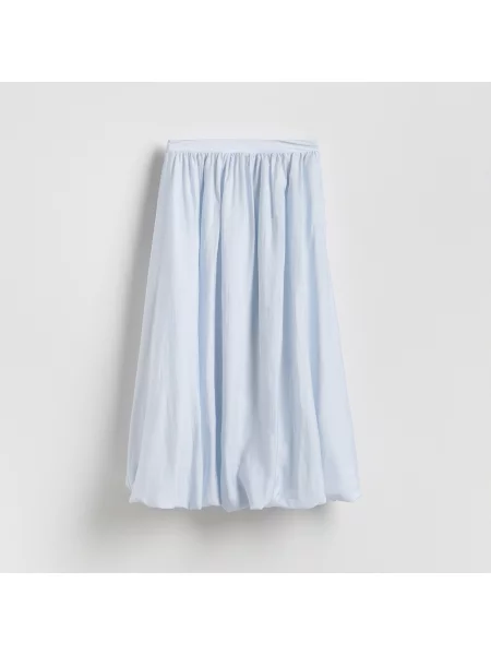 Reserved Lyocellkeverék szoknya halványkék