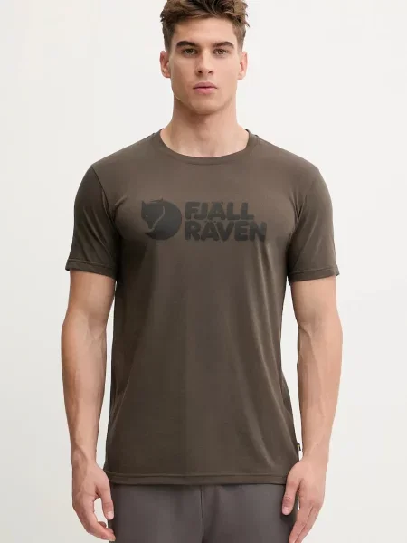 Športové tričko Fjallraven Fjallraven Logo zelená