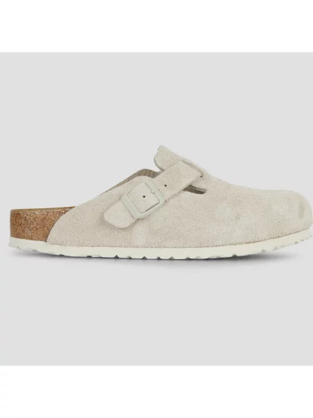 BIRKENSTOCK Šľapky Boston krémová biela