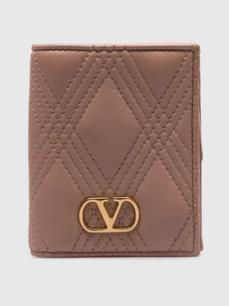 Кожаный кошелек Valentino розовый