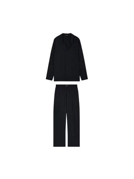 Piżama Emporio Armani czarna