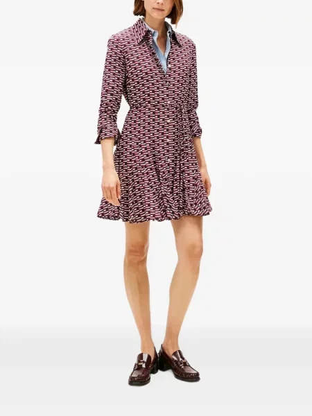 Rochie mini Tommy Hilfiger cu legături roșu