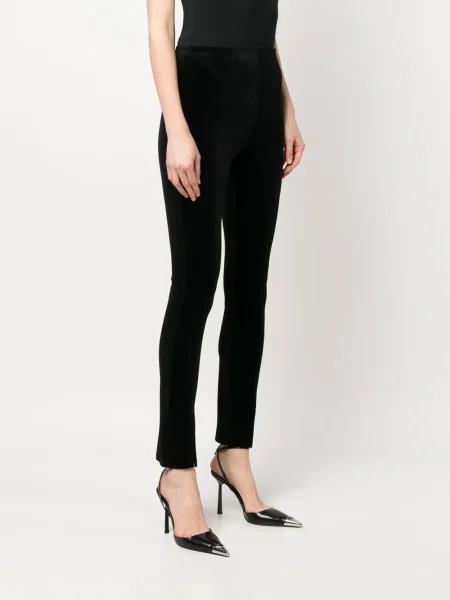 Pantaloni Alchemy de catifea negru