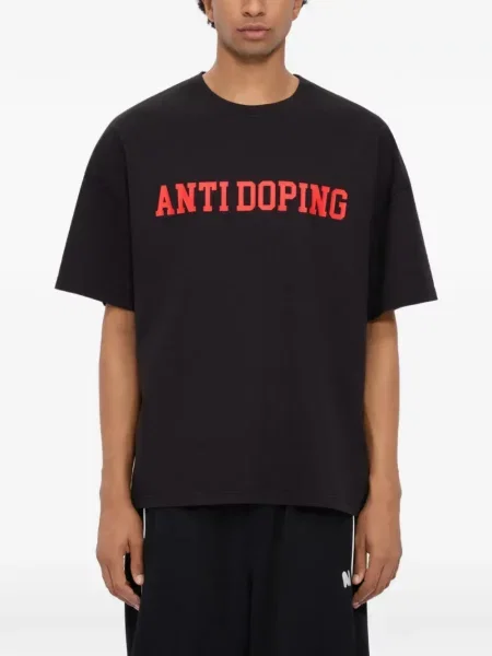 Tricou Msgm cu imagine scurt negru