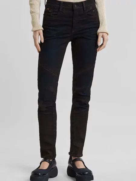 Байкерські прямі джинси G-star Raw чорні