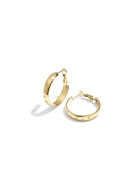 Cala Rose Cercei STAR HOOPS auriu roz