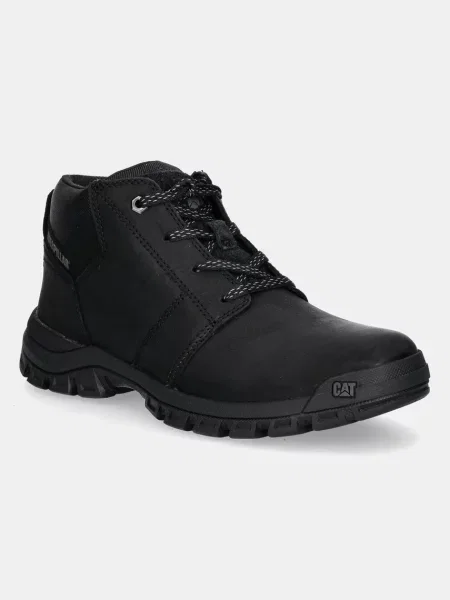 Caterpillar bocanci de piele THRESHOLD CHUKKA barbati negru