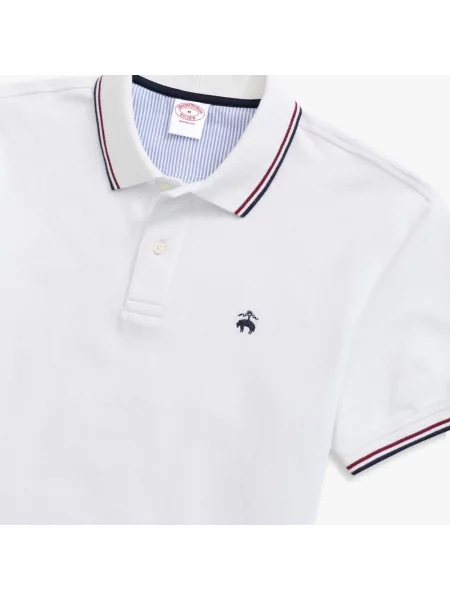 Koszulka polo Brooks Brothers polarowa szara