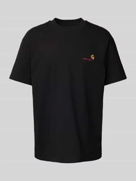 T-shirt z wyhaftowanym logo Carhartt Work In Progress czarna