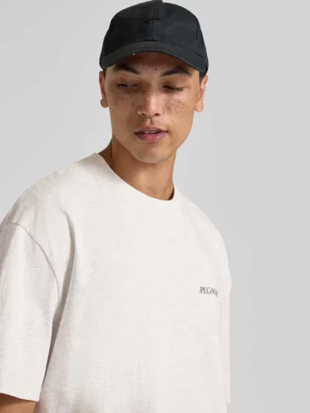Oversized t-shirt z nadrukiem z logo model Miles' Pegador