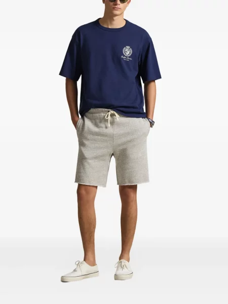 Ριγέ δερμάτινος κάλτσες Polo Ralph Lauren με κορδόνι μαύρο