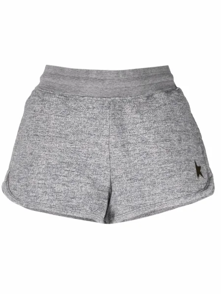 Pantaloni scurți Golden Goose cu broderie gri