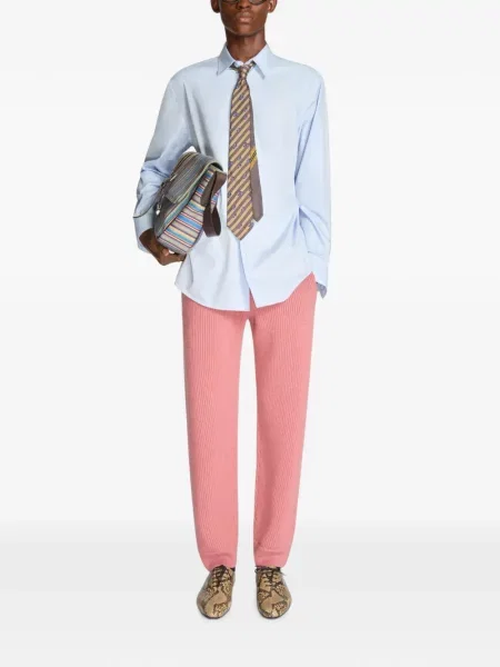 Cămașă Dries Van Noten clasică albastru