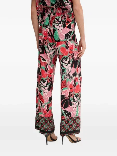 Pantaloni Morgan cu model floral cu imagine negru