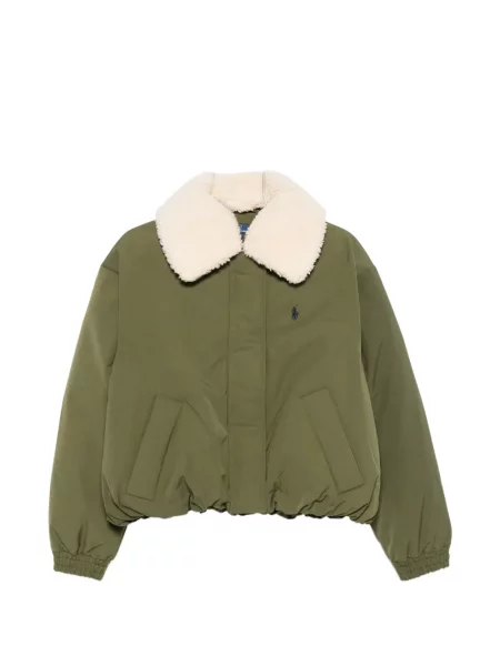 Geacă Polo Ralph Lauren cu glugă verde