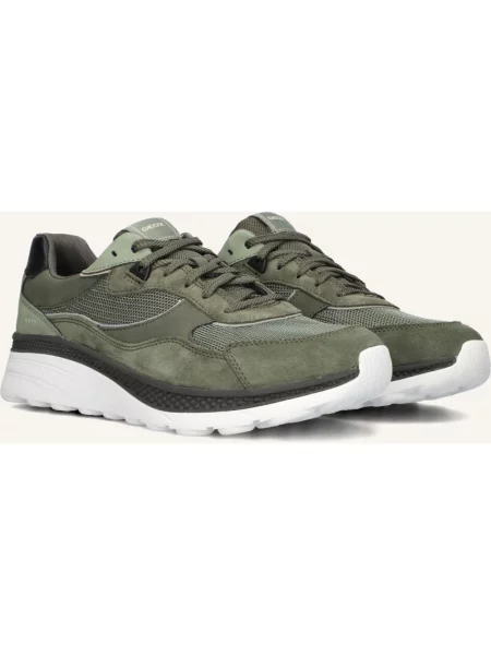 Sneakersy Geox skórzane zielone