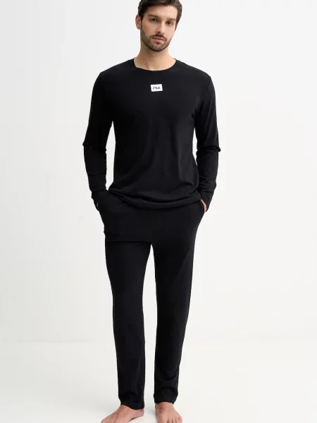 Fila piżama gładka czarny
