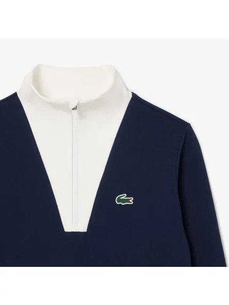 Lacoste Bluza Tennis Heritage Uv Protect niebieska