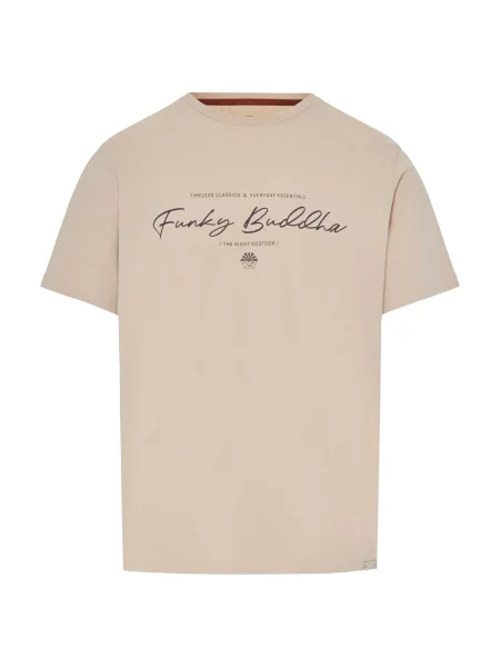 Funky Buddha Tricou kitt / negru alb