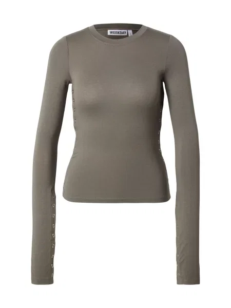WEEKDAY Tricou Mina pământiu