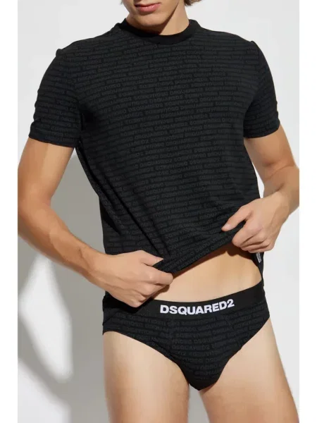 Tricou Dsquared2 cu imagine negru
