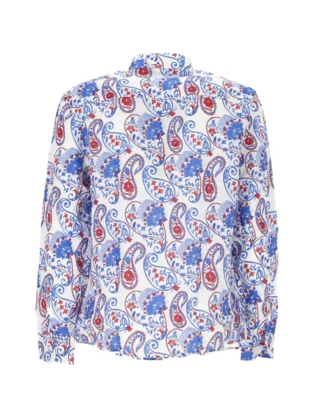 Πουκάμισο Peninsula Swimwear με σχέδιο paisley λευκό