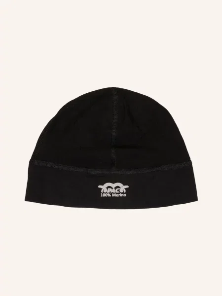P.A.C. Czapka Wielofunkcyjna Z Wełny Merino schwarz czarna
