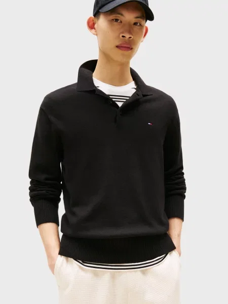 Поло Tommy Jeans черное
