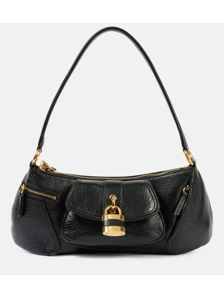 Geanta de piele Chloé din piele negru