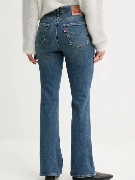 Levi's jeans high waist albastru