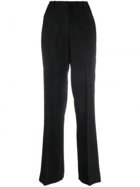 Pantaloni cu picior drept Calvin Klein negru