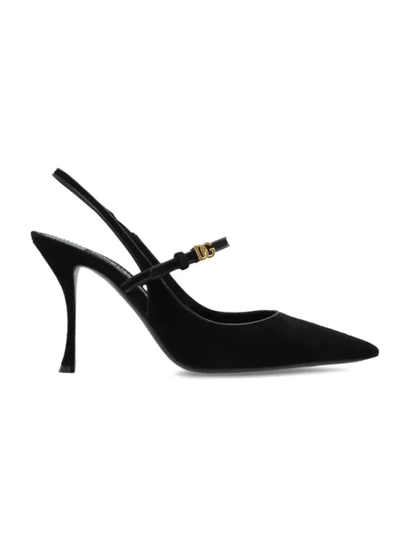 Czółenka Dolce And Gabbana zamszowa czarna