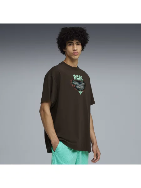 PUMA koszulka oversize Melo World Akcesoria S czarny