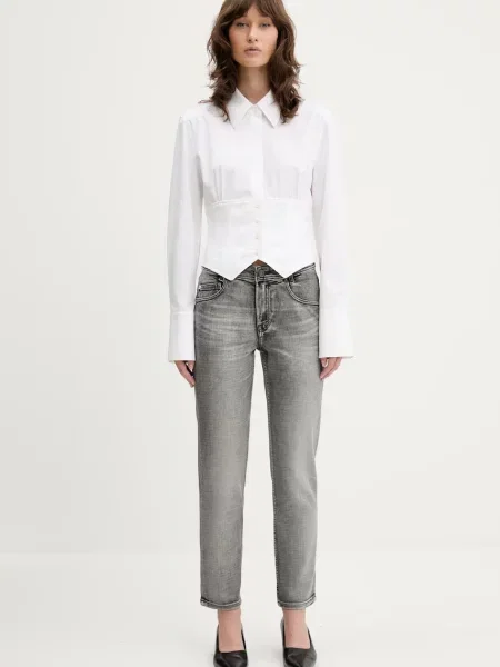 Классическая ошейниковый рубашка Miss Sixty белая