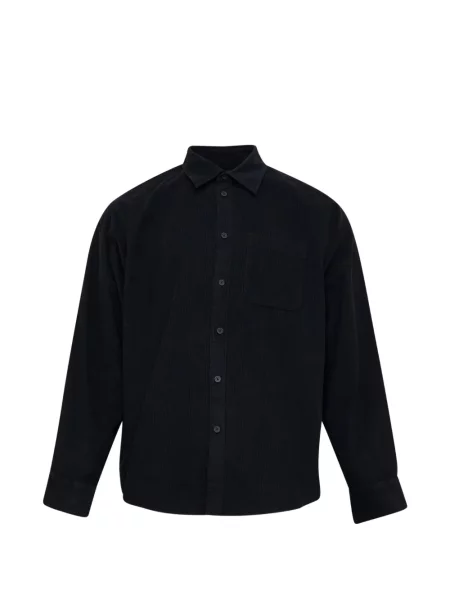 Cămașă Rag & Bone de catifea cord negru