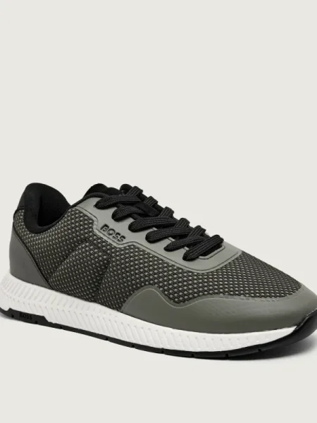 BOSS BLACK Sneakers Titanium_Runn_meth negru