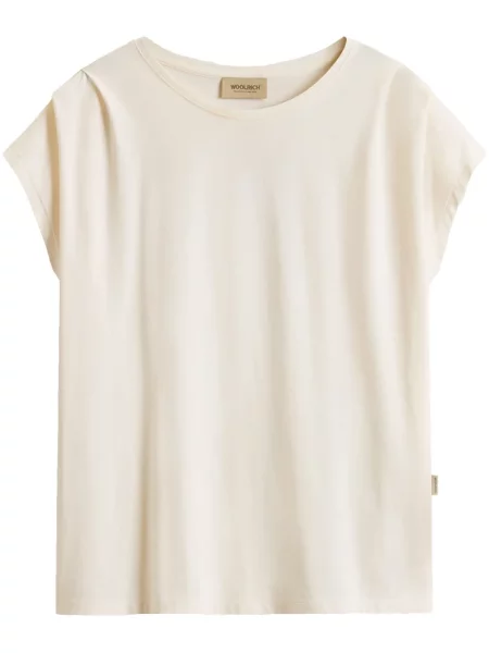 Koszulka Woolrich plisowana biała