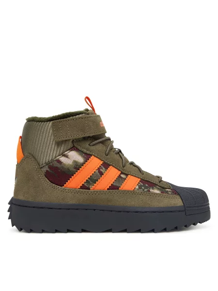 Gležnjarji adidas Superstar Winter Trek zelena
