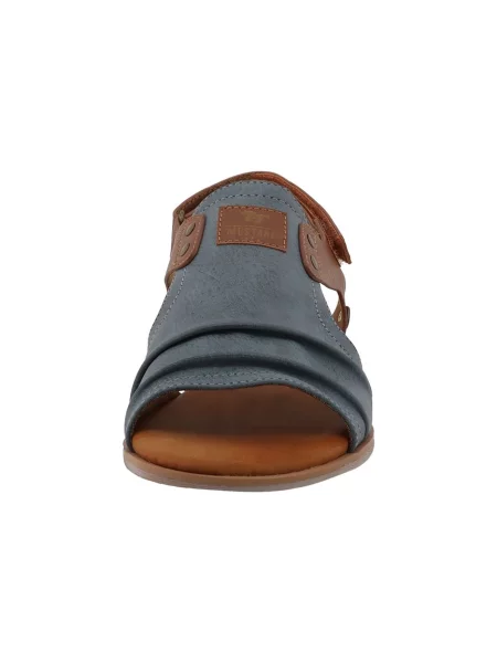 MUSTANG Sandale denim / maro coniac albastru