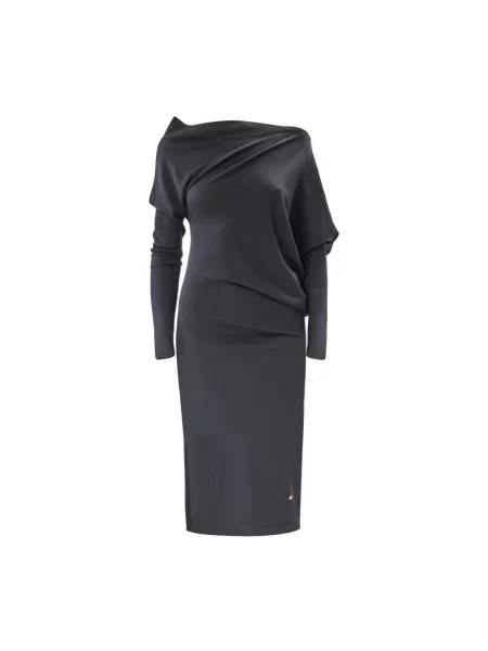 Sukienka Moschino wełniana czarna