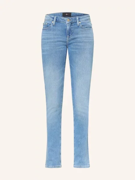 7 For All Mankind Úzké Džíny Low Skinny Slim Illusion bluehaven