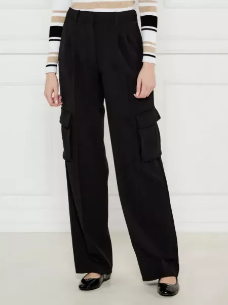 GUESS Cargo nadrág MATEA PERFECT fekete