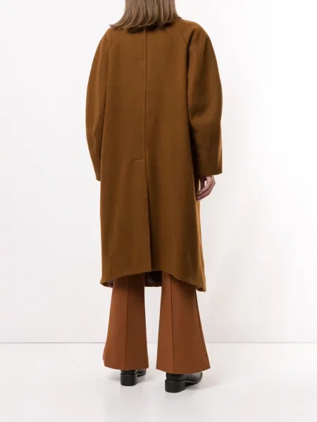 Вълнено палто Low Classic кафяво